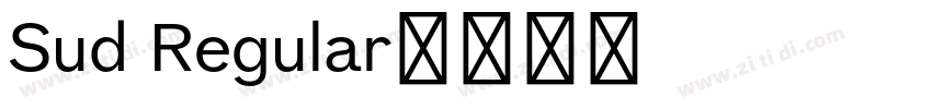 Sud Regular字体转换
